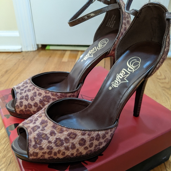 Pleaser Shoes - Pleaser Leopard Pony Hair Heels